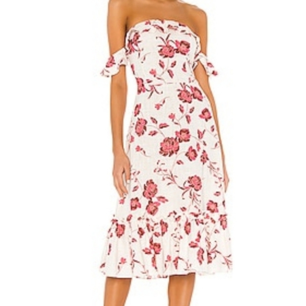 MISA MAXI FLORAL DRESS
